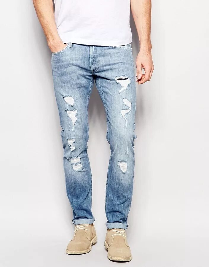 Dsquared2 укороченные джинсы с эффектом потертости SPORTLE