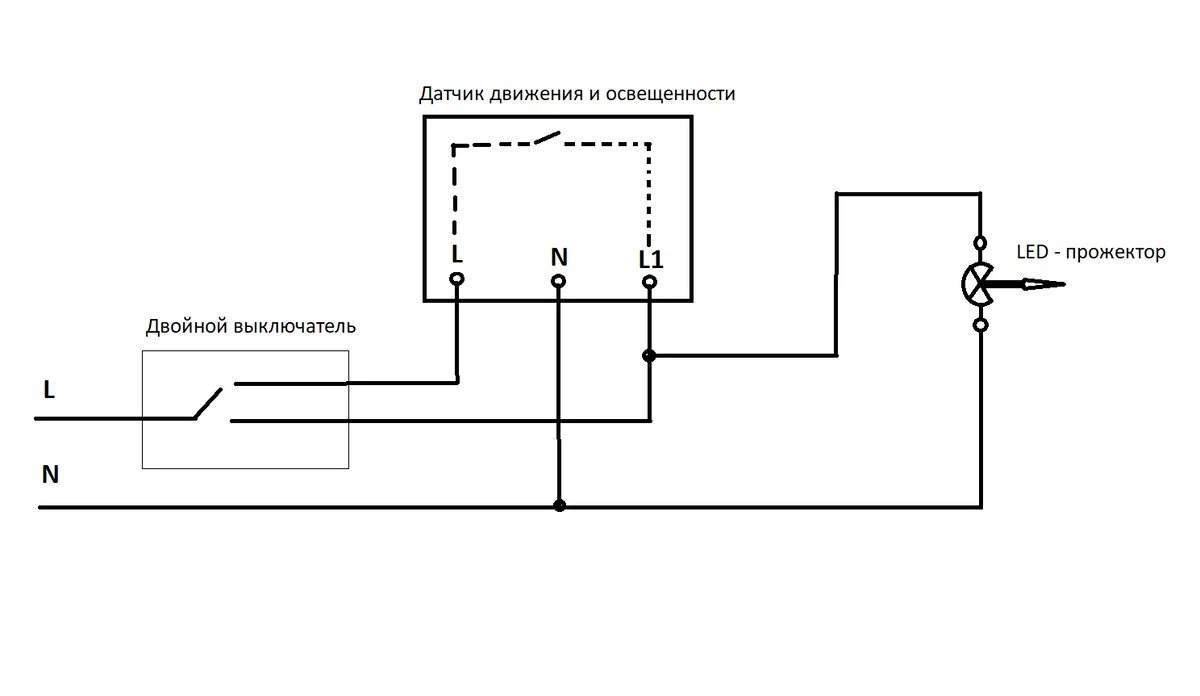 Схема подключения светодиодных прожекторов 220в. Схема подключения прожектора светодиодного sp4812-38g. Схема подключения прожектора светодиодного через датчик движения. Подключение прожектора через выключатель схема подключения.