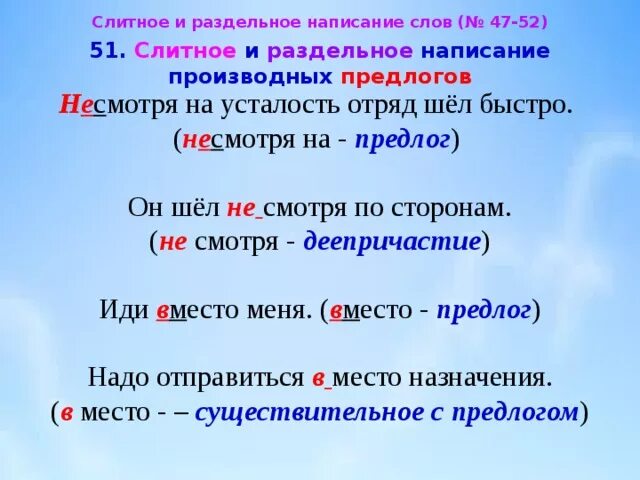 Слитное и раздельное написание слов презентация