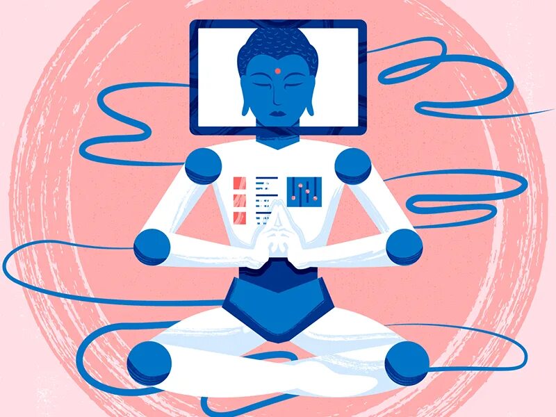 Изображение искусственного интеллекта приложение. Искусственный интеллект иллюстрация. символ искусственного интеллекта. искусственный интеллект плакат. искусственный интеллект рисунок.