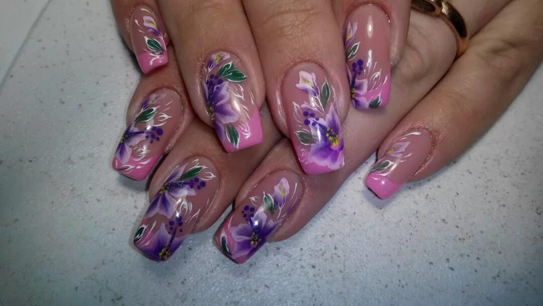 Pin su nails Unghie idee, Unghie con fiori, Unghie