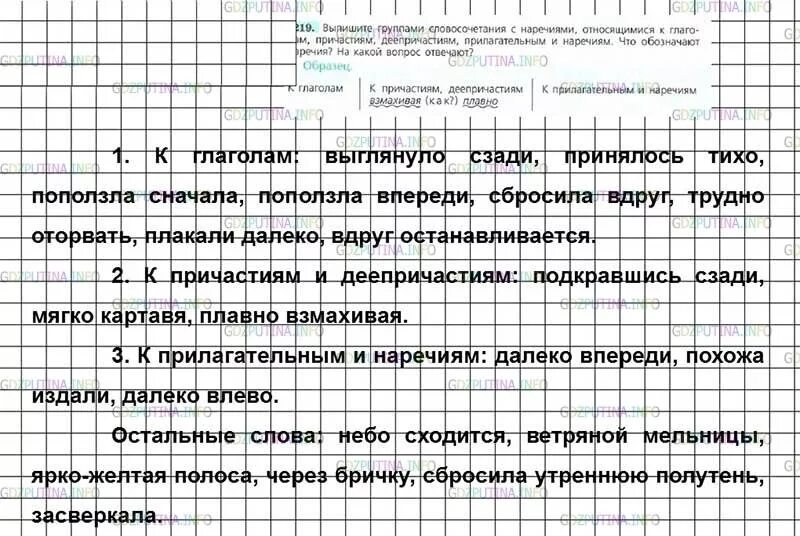 Русский язык 9 класс ладыженская упр 219