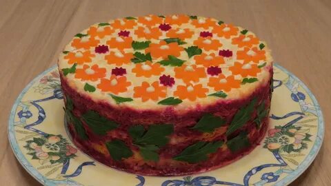 Торт овощной со свеклой и солеными огурцами рецепт - 93 фото