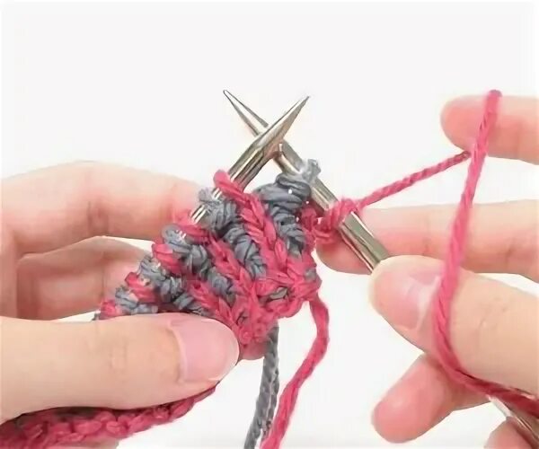 Ribbing knitting