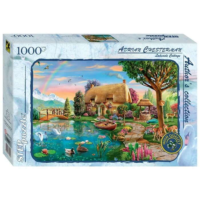 Пазл 10000 деталей. Мозаика &quot;step puzzle&quot; 1000 &quot;озеро в горах&quot;. пазл домик. пазлы 1000. пазлы 1000 элементов коттедж берегу озера.