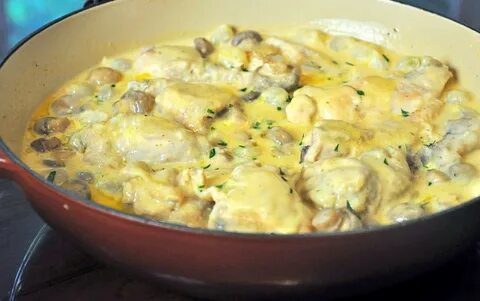Курица с картошкой в сливочном соусе