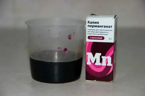 Как сделать 5 процентный раствор марганцовки