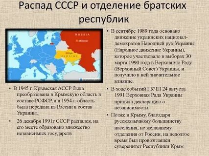 Какие республики стали независимыми
