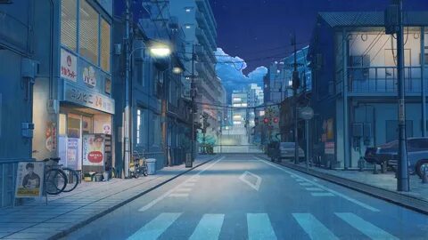 Japanese Street At Night Live Wallpaper - MoeWalls.