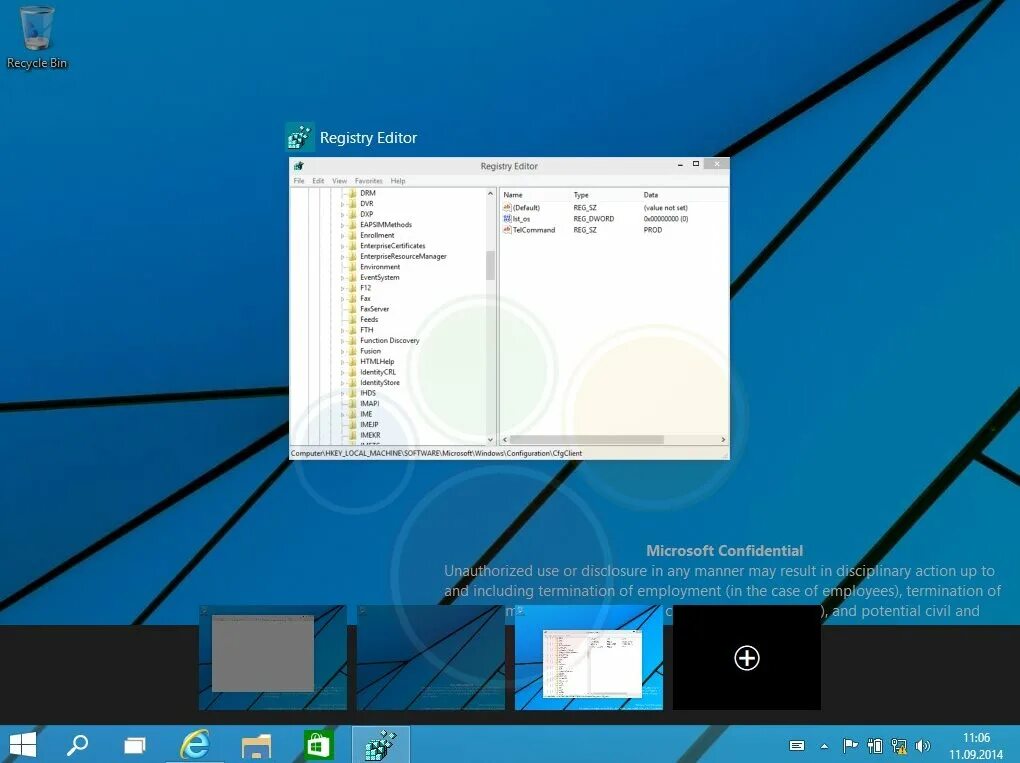 Multiple desktops