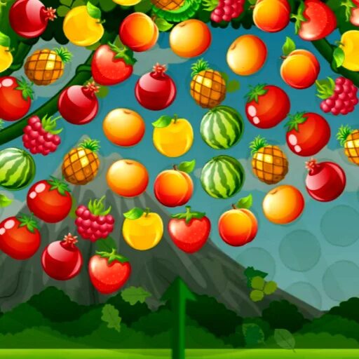 Фрукты шарики играть. Игра стрелять фруктами. Шарики стрелялка Bubble Shooter. Бабл шутер фрукты сад. Игра стрелялки шариками во фрукты.