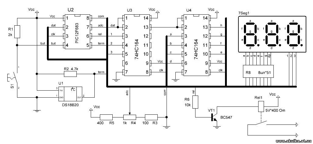 Термостат На Attiny3213 (5 В И 220 В) - AVR - Форум по радиоэлектронике