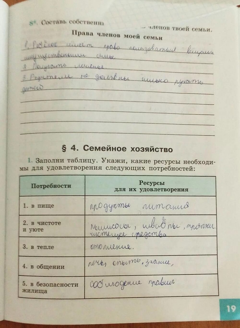 Запиши какие твои потребности удовлетворяются благодаря промышленности. Обществознание 5 класс рабочая тетрадь. Тетрадь по обществознанию 5 класс. Потребности моей семьи 5 класс таблица. Ответы в таблицу потребности моей семьи.