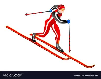Зимние виды спорта лыжник
