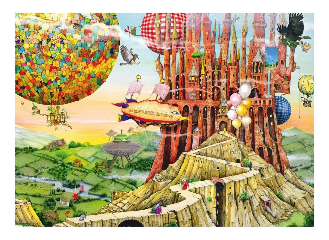 Механизмы в стиле стимпанк. Сергей тюканов чистилище. Сказочный городок. Пазл вечерняя прогулка 2000. Художник деталей.