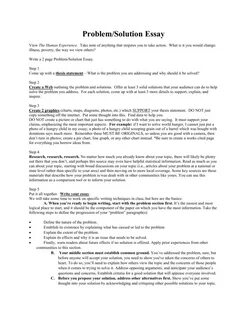 School problems essay
