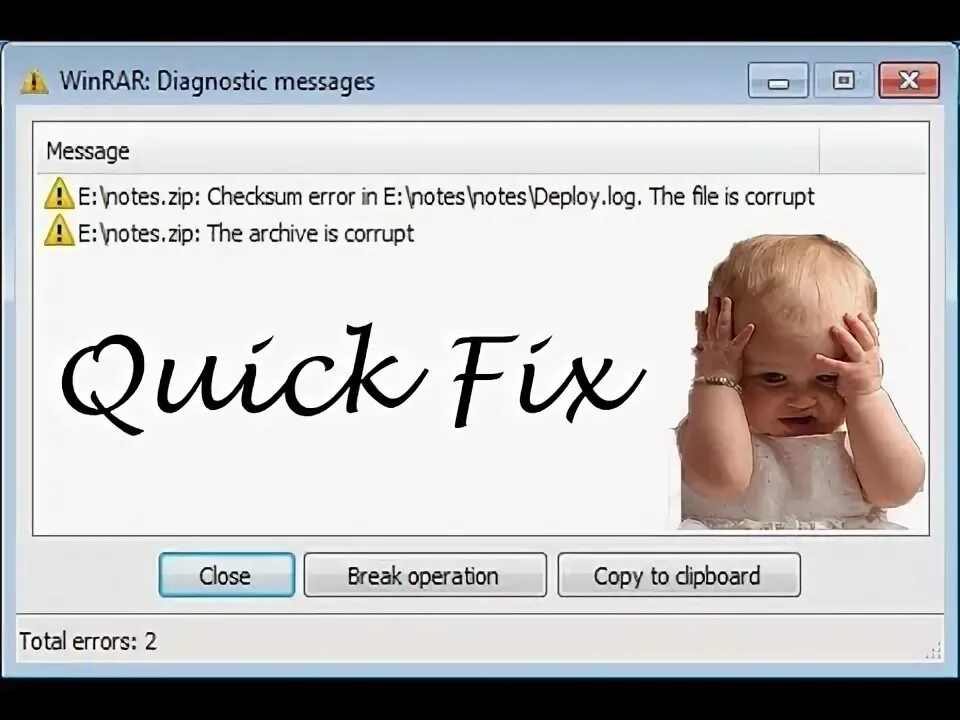 Diagnostic messages. Ошибка winrar. winrar diagnostic messages checksum error in the file ошибка как исправить.