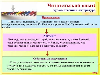 Примеры опыта из литературы