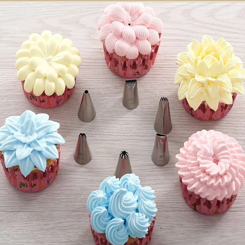 насадка эклер 2,2 см круглая. формы для крема капкейков. капкейки с начинкой. насадки для крема на капкейки. украшения капкейков насадкой тюльпаны.