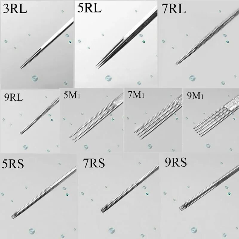 Иглы 5rl and 7rl. Линии иглой rl5. Игла для тату 5rl 7 RL. 5rl и 7rl иглы толщина линий.
