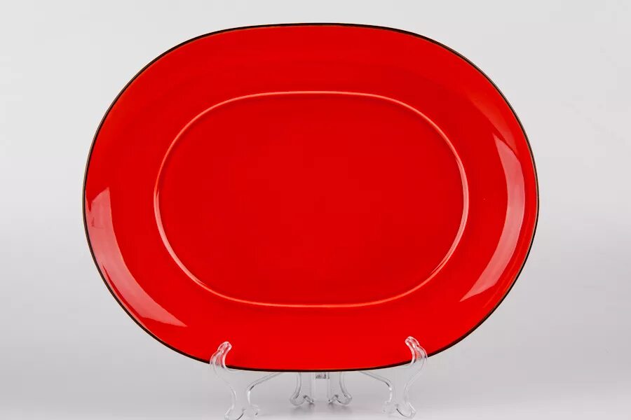 Блюдо овальное 33см Вехтерсбах. Тарелка Red, Roomers l9280-RL. Овальная красная тарелка. Красное блюдце. Тарелки красного цвета