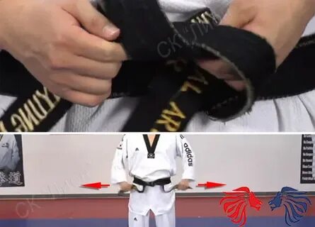 Как завязывать пояс тхэквондо