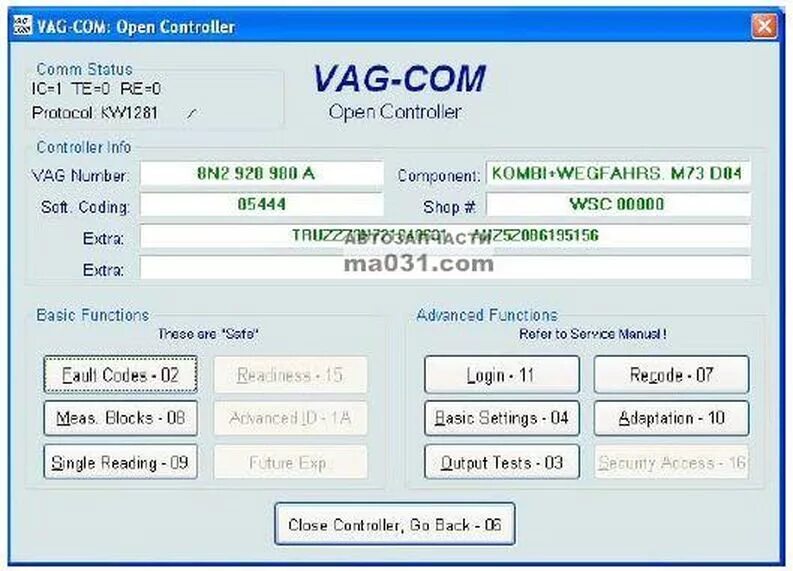 5. Vcds vag. Vag k+can commander 1. Ваг кома. Диагностика vag.