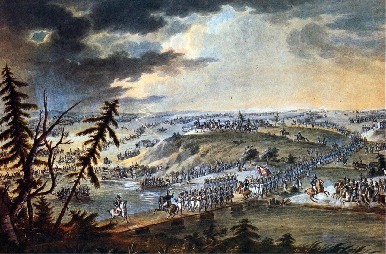 Переправа через р неман. Вторжение наполеона в россию 1812. вторжение наполеона 24 июня 1812. переправа наполеоновской армии через неман. 1812. отечественная война 1812 переправа через неман.