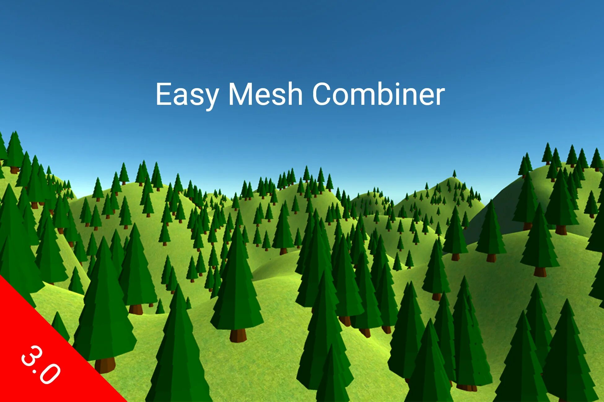 Easy mesh. Unity Assets. Asset Mesh деревья.