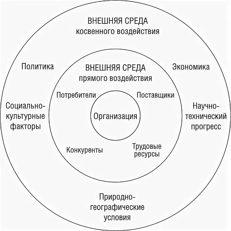 Факторы прямого влияния внешней среды на организацию. Внешняя среда организации среда прямого и косвенного воздействия. К факторам экономической среды относятся