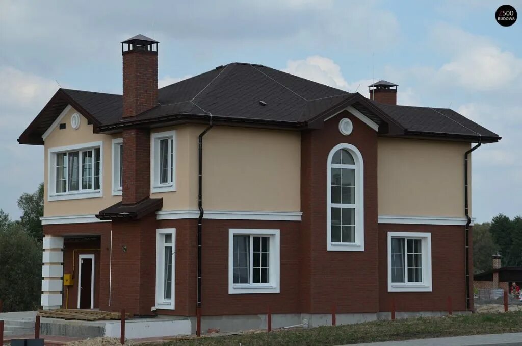 Modern Farmhouse Exterior with White House and Black Trim