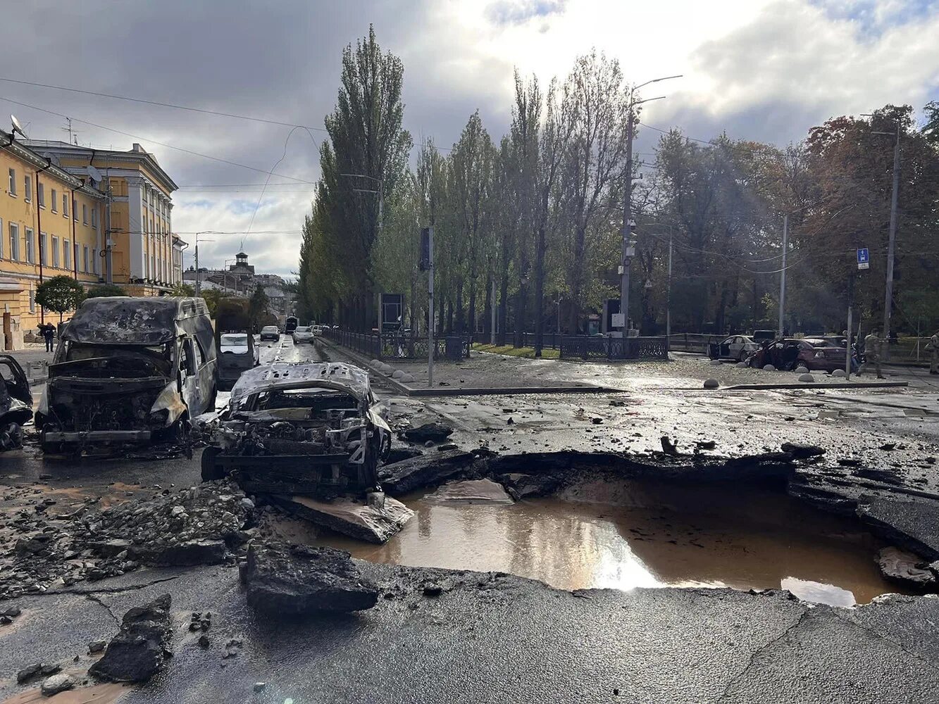 Разрушения в центре Киева. Март в городе. Центр Киева сейчас. Киев новости города
