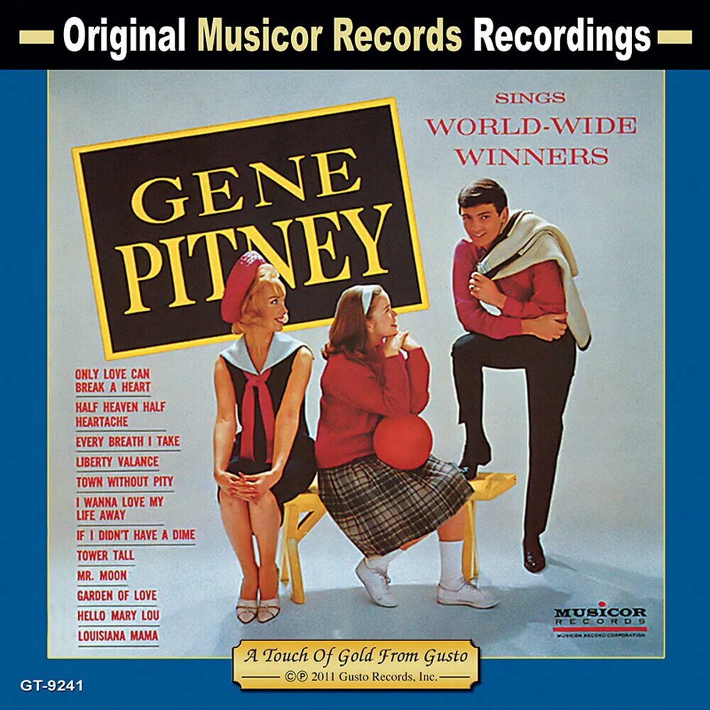 Sing world. Gene Pitney only Love can Break a Heart. Gene Pitney ~ only Love can Break a Heart stereo.