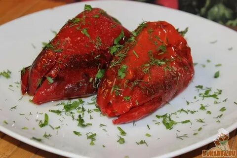 Жареный перец с зеленью