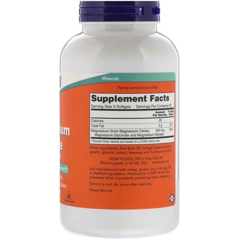 Now foods цитрат магния (Magnesium Citrate. Magnesium Citrate капсулы. Магний цитрат 600 мг. Magnesium Citrate 120 капсул. Магний now купить