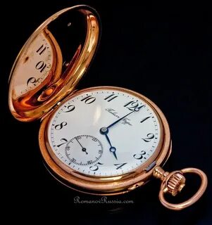 Золотые карманные часы