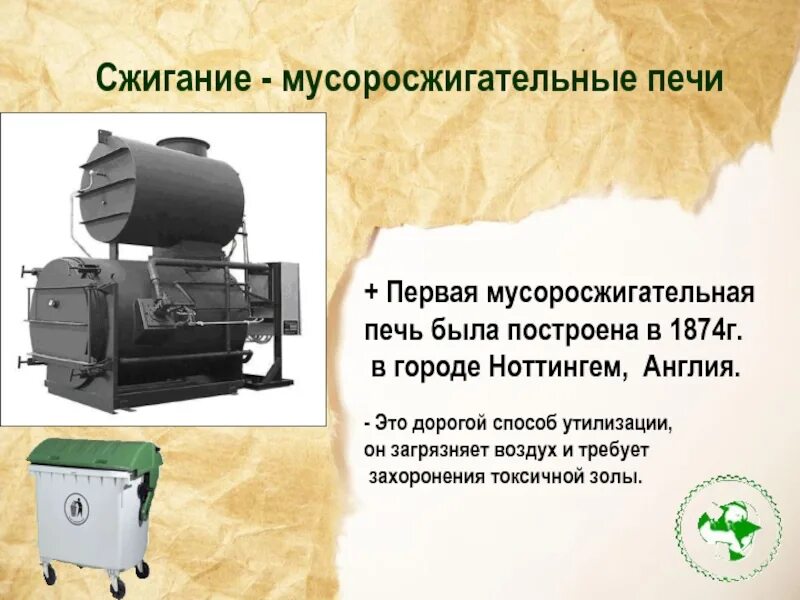 Предметы бытовой техники методы переработки сжигание измельчения. Первая мусоросжигательная печь. Печь для сжигания отходов. Печимуоросжигательные. Печь для сжигания отходов Англия.