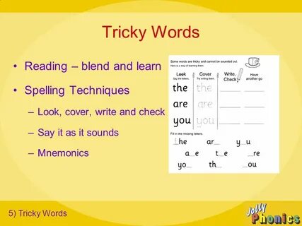 Tricky words
