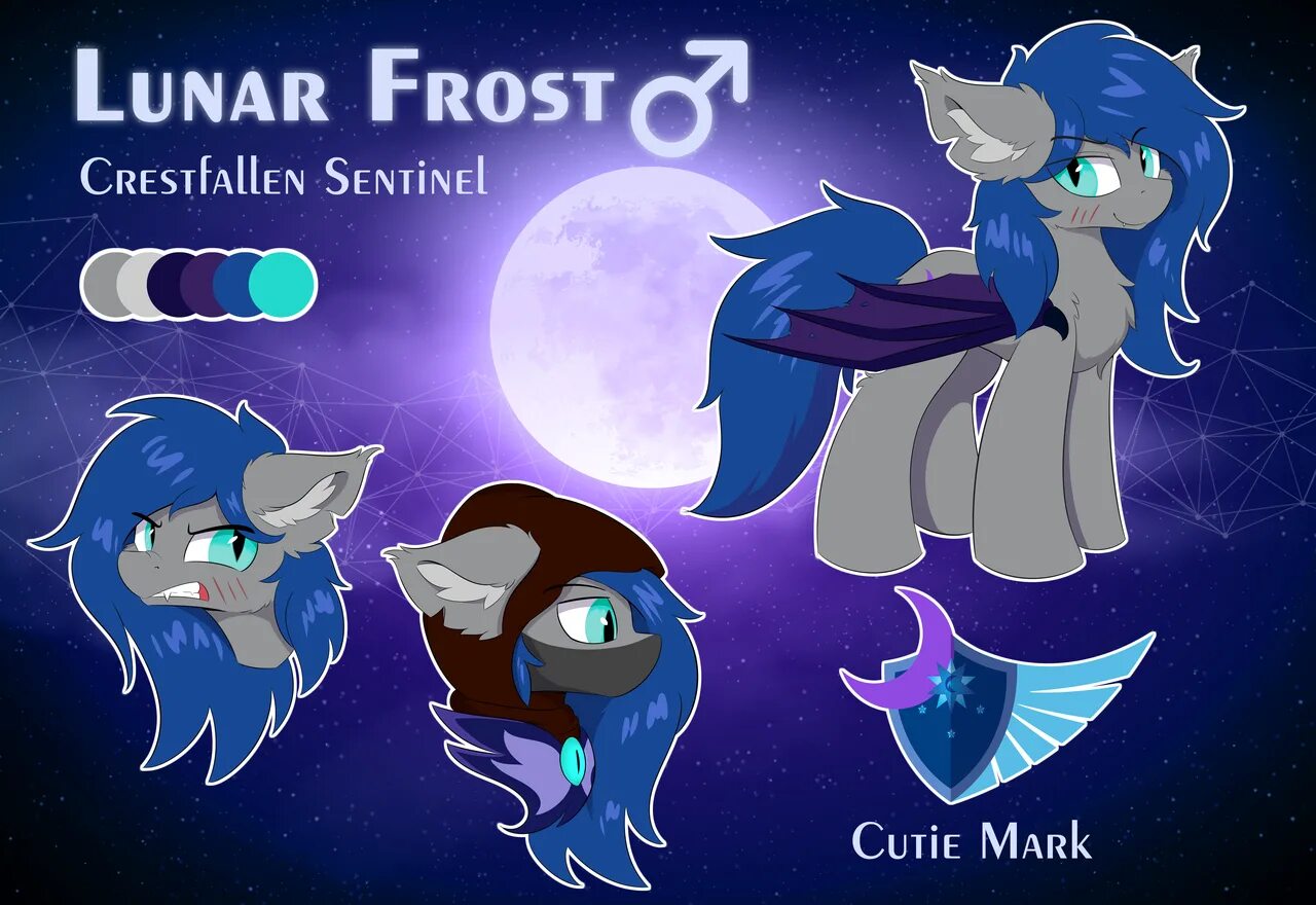 Lunar frost. Lunar Fox OC.