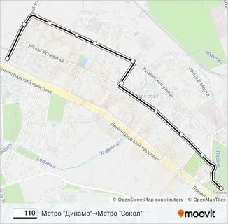 110 автобус направления