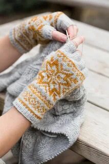 Варежки митенки