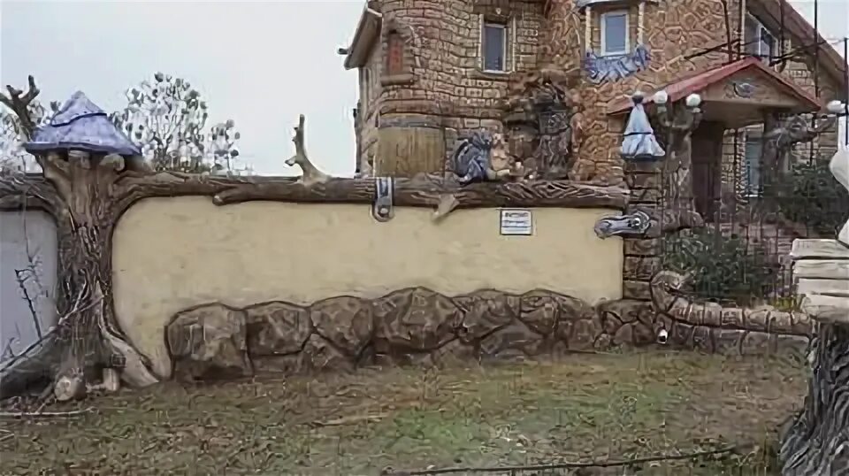 Арт бетон заборы фото