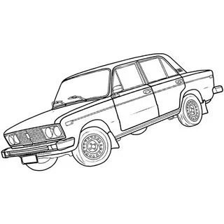 Раскраска машина 7