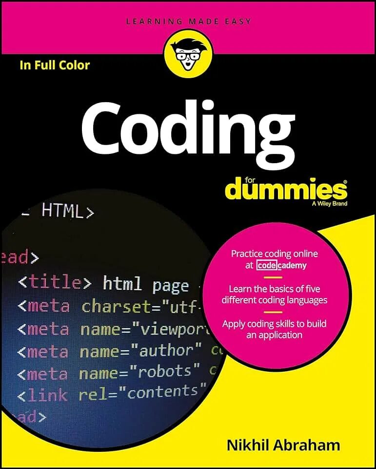Different code. For Dummies. Coding for Dummies. Coding skills. Coders book.