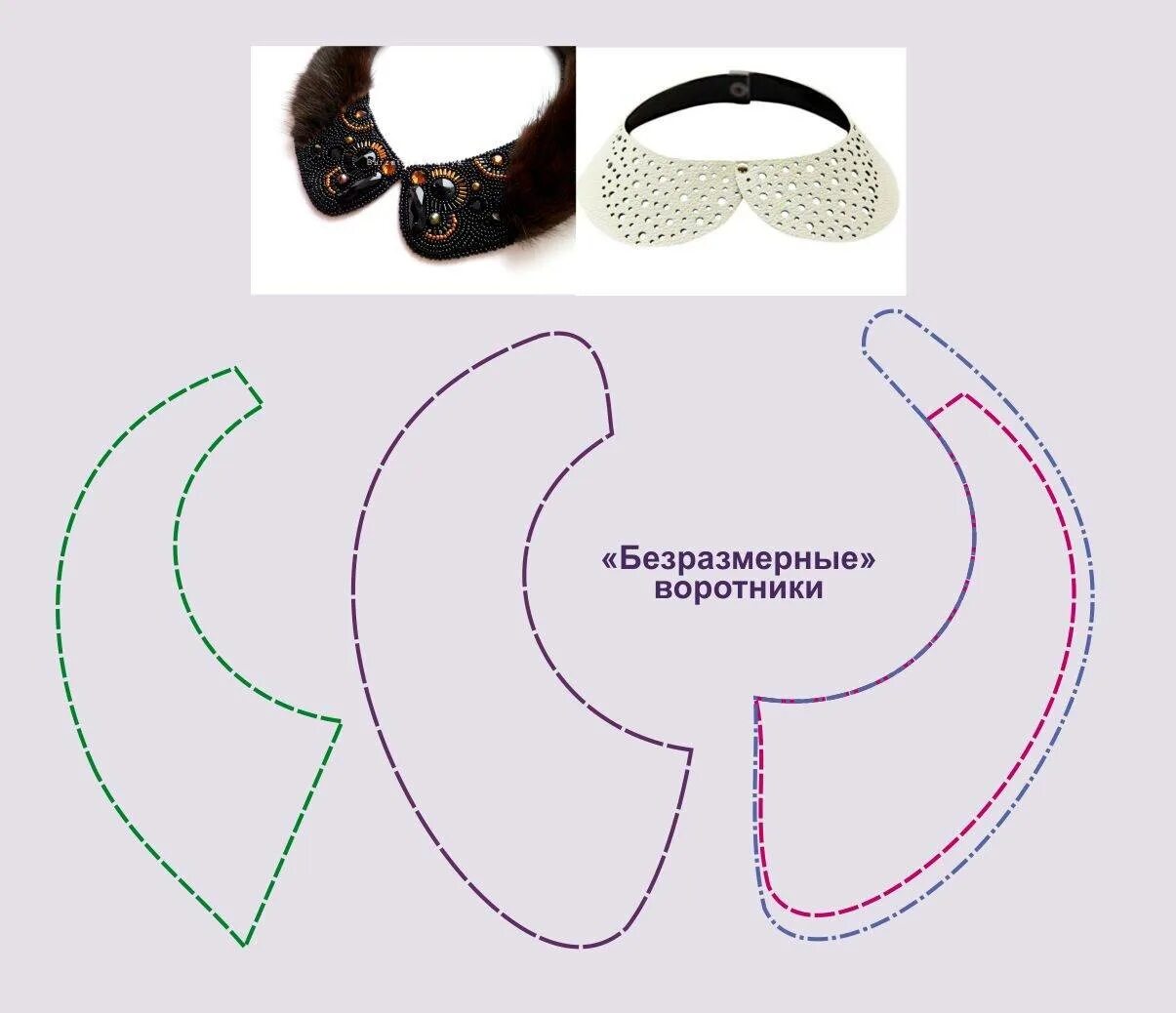 Как сшить воротничок. Выкройка воротника накладного с завязками спереди. Шитый съемный воротник. Пришить накладной воротник. Воротничок для мишки тедди.