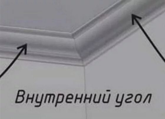 Как правильно отрезать внутренний угол. Внешний угол потолочного плинтуса. наружный угол для плинтуса потолочного. угол плинтуса на потолок. как подрезать потолочный плинтус в углах.