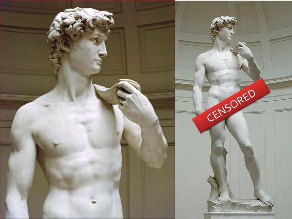 Микеланджело Буонарроти статуя Давида.