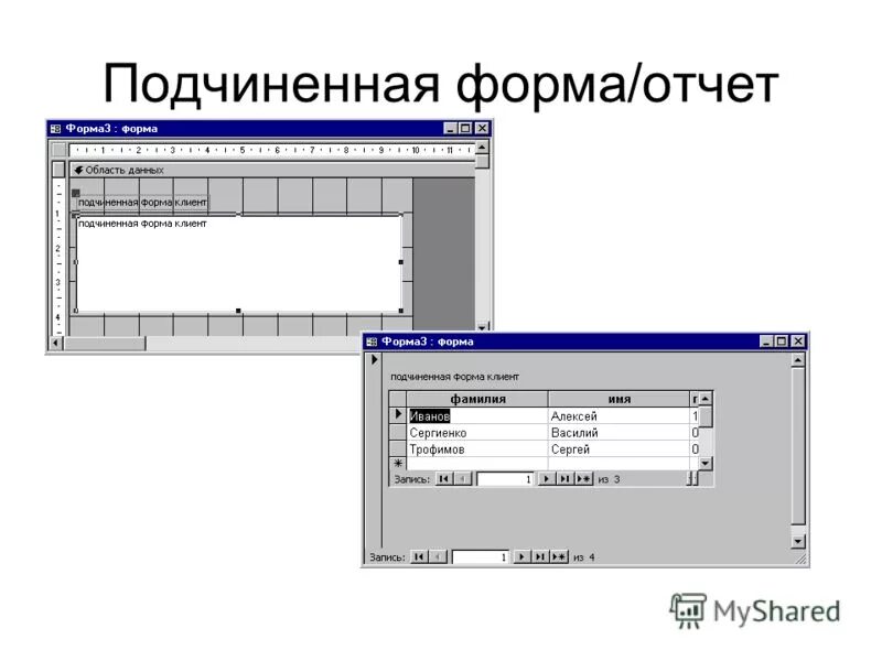 Как создать форму отчет. Как создать форму отчет