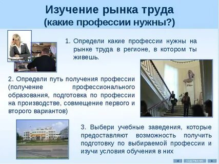 Изучение рынка труда и профессий