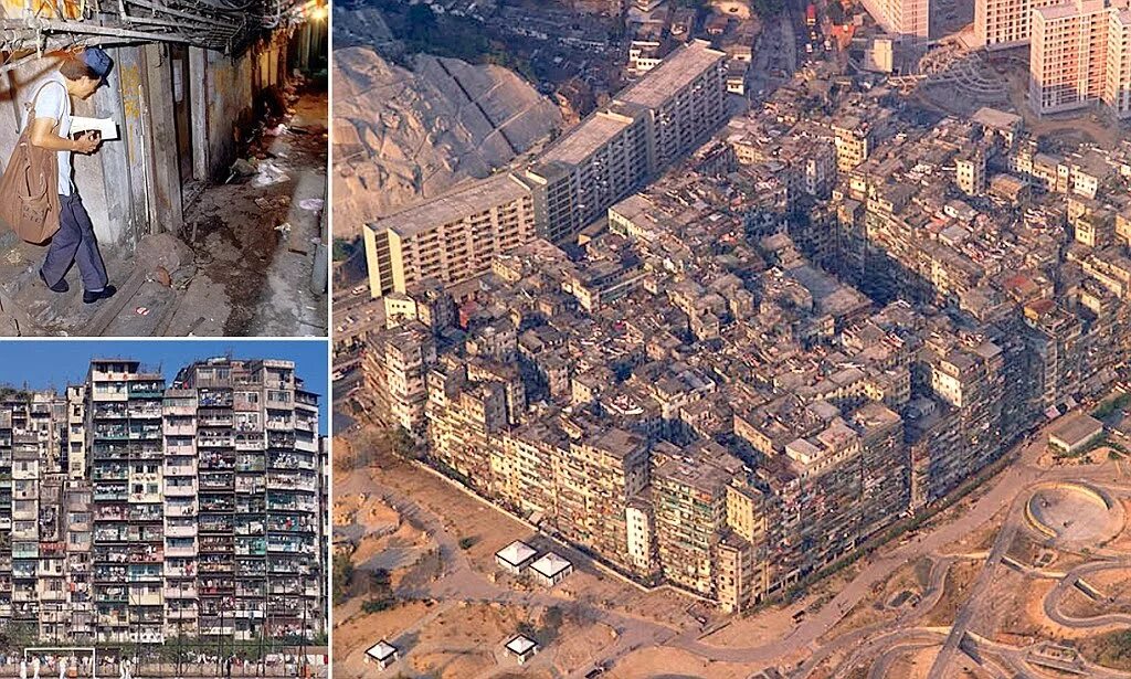 город-крепость коулун (1989). человейники гонконга. город-крепость коулун, китай. коулун сити гонконг. гонконг квартал коулун.